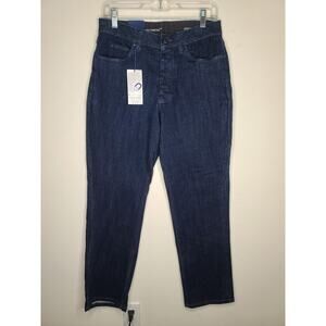 Magna-Ready adaptive classic fit flat front blue jeans magnetic closure 30x30